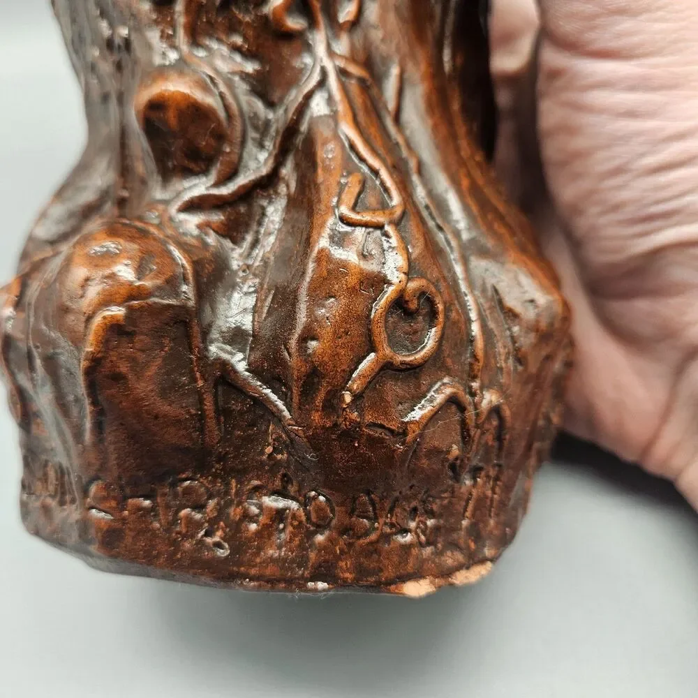 Vtg ‘79 Jason Christoble Matchless Grove Candle Holder Clay Sculpture Warlock